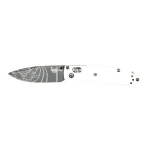Нож складной Benchmade BM533BK-1 Mini Bugout рук-ть бел. нейлон, черн. клинок S30V