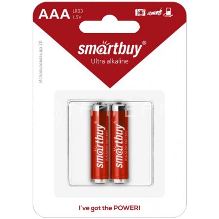Батарейки Smartbuy   AAA   LR 03 ( 2 )