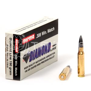 Патрон .308 Win Norma Match DL 12,4г/190гр (20шт)