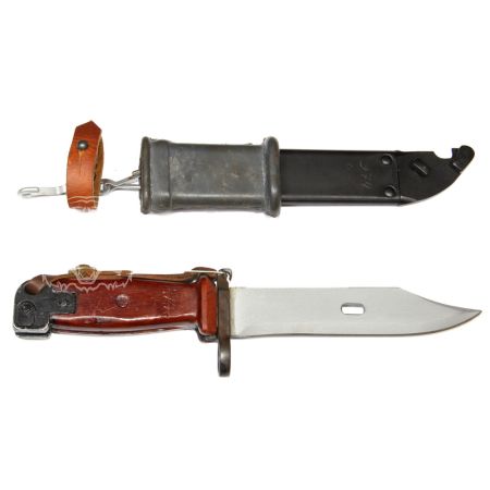 Штык-нож сувенирный (6х3) кор. карболит.рук. и ножны АКМ, АК74М