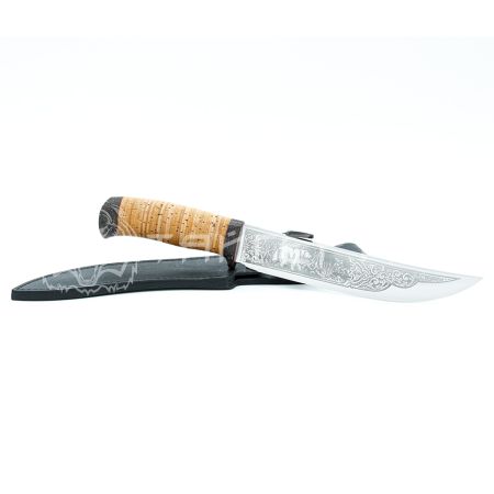 Нож Атаман 95х18 береста текстолит стандартная гравировка Росоружие
