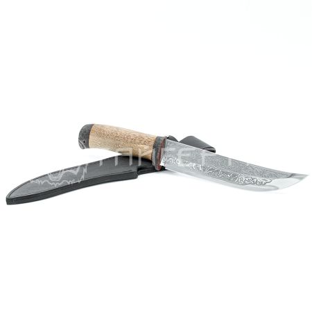 Нож Атаман 95х18 орех текстолит стандартная гравировка  Росоружие