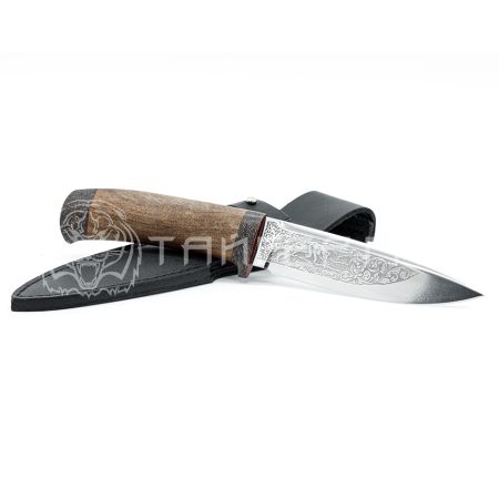 Нож Фокс-1 / 95х18 / орех / Текстолит / стандарт гравировка РОСО+