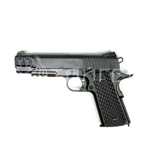 Пистолет газобалон. CO2 Stalker STCT (аналог Colt 1911 TACTICAL) к.4,5 металл,HOP-UP, блоубэк, черн