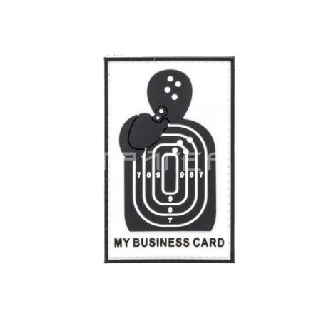Нашивка PVC/ПВХ с велкро My Business Card ZL00486