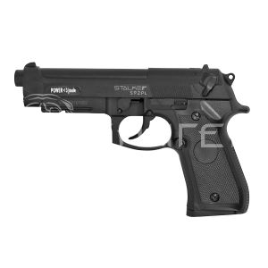 Пистолет газобалон. CO2 Stalker S92PL (аналог Beretta 92) к.4,5 пластик, черный