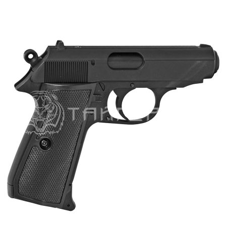 Пистолет газобалон. CO2 Stalker SPPK (аналог Walther PPK/S) к.4,5 металл, черный, карт. короб