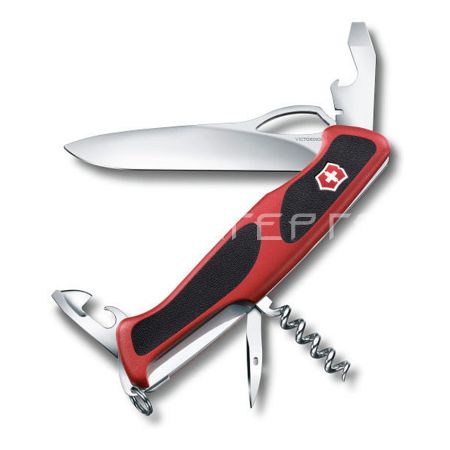 Нож перочинный Victorinox RangerGrip 61 (0.9553.MC) 130мм красный/черный карт.коробка
