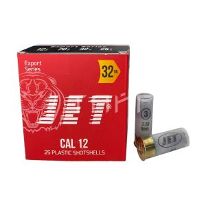 Патрон 12/70 №3 32г б/к JET (25/250)
