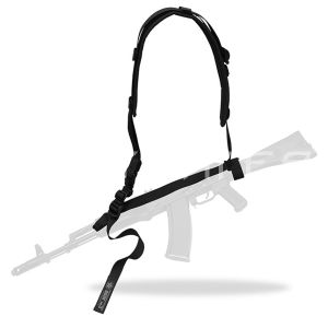 Ремень оружейный ДОЛГ м3 (черный) одноточка
