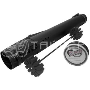 Тубус для стрел Centershot пластиковый с держателем черный  ARTB-001BK