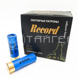 Патрон 12/70 картечь 8,0 35,5г Рекорд (25/250)