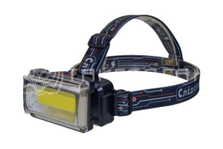 Фонарь налобный "СИБИРСКИЙ СЛЕДОПЫТ-RAY LIGHT", 1 COB, аккум. 220В/120/   PF-PFL-HL39